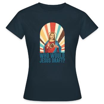 Torwart Fantasy Football Rugby Torwart Sport - Frauen T-Shirt - Navy - Vorne - AI Model Female 172 dark (172cm)