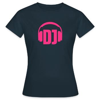 Headphones - Women's T-Shirt - navy - Front - AI Model Female 172 dark (172cm)