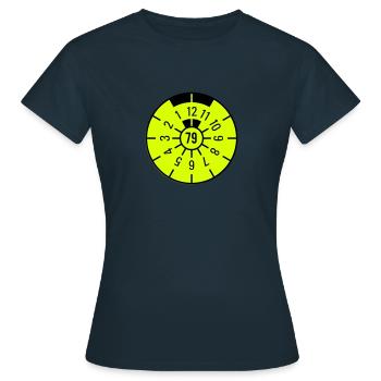 TÜV 1979 - T-shirt Femme - marine - Devant - AI Model Female 172 dark (172cm)