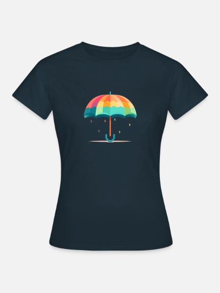 Regenschirm - Frauen T-Shirt - Navy