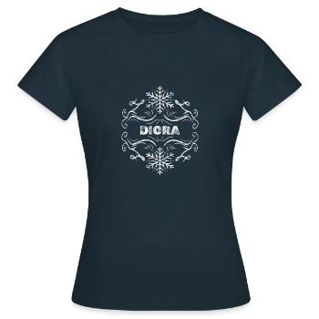 Nom de la femme Diora - T-shirt Femme - marine - Devant - AI Model Female 172 dark (172cm)