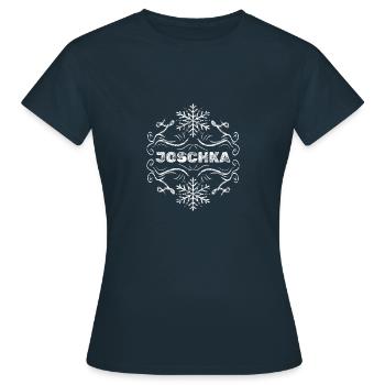 Flocon de neige Joschka - T-shirt Femme - marine - Devant - AI Model Female 172 dark (172cm)