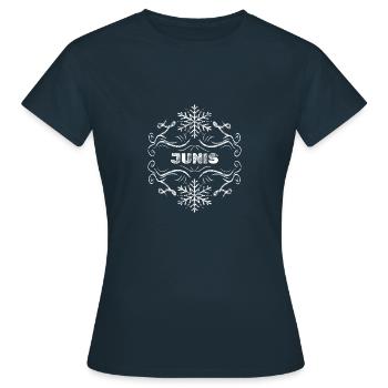 Juin - T-shirt Femme - marine - Devant - AI Model Female 172 dark (172cm)