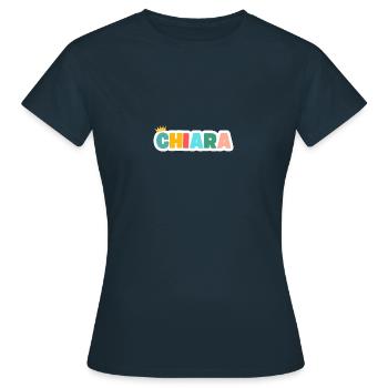 Chiara ! Personnalisable - T-shirt Femme - marine - Devant - AI Model Female 172 dark (172cm)