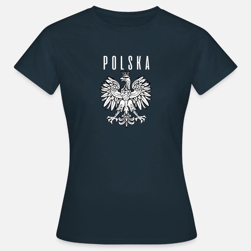Polska White Eagle - Women's T-Shirt - navy