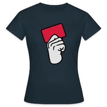 Carte rouge - T-shirt Femme - marine - Devant - AI Model Female 172 dark (172cm)