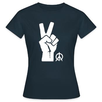 Résistance pacifique politique - T-shirt Femme - marine - Devant - AI Model Female 172 dark (172cm)