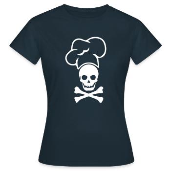 Cuisine cuisine cuisine cuisine Food Kitchen - T-shirt Femme - marine - Devant - AI Model Female 172 dark (172cm)