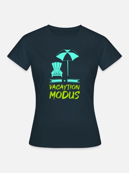 vacation modus - Frauen T-Shirt - Navy