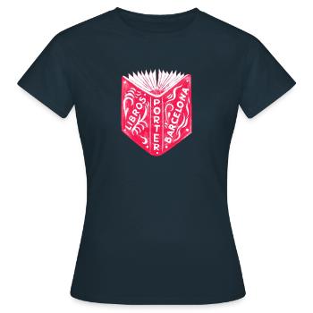 Libros Porter Barcelona - Women's T-Shirt - navy - Front - AI Model Female 172 dark (172cm)
