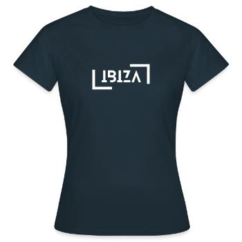 Ibiza - T-shirt Femme - marine - Devant - AI Model Female 172 dark (172cm)