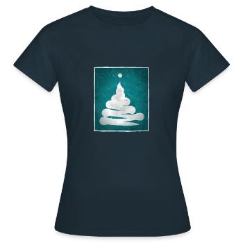 Point d’exclamation Tas - T-shirt Femme - marine - Devant - AI Model Female 172 dark (172cm)
