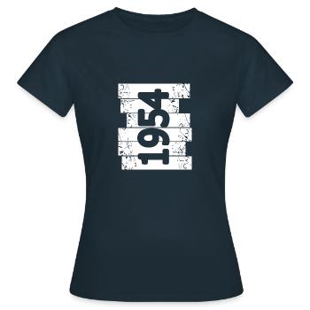 Parents 1954 - Women's T-Shirt - navy - Front - AI Model Female 172 dark (172cm)