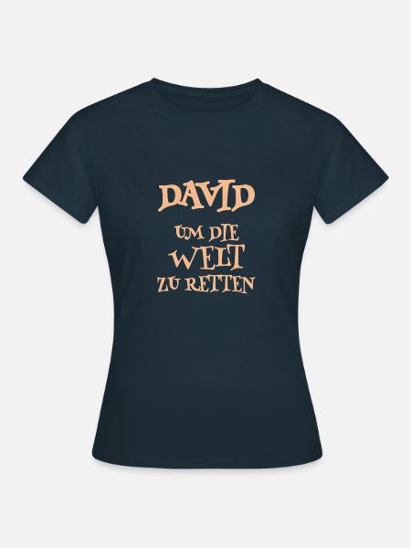 Helfer David - Frauen T-Shirt - Navy