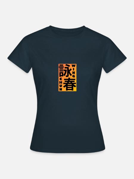 WingChun_SigneChinese - Frauen T-Shirt - Navy