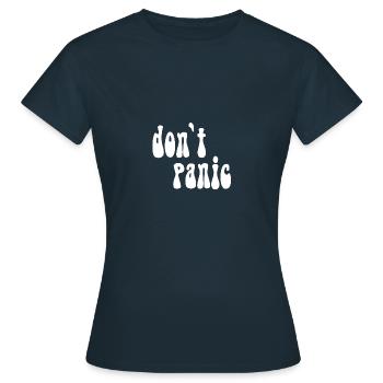 pas de panique - T-shirt Femme - marine - Devant - AI Model Female 172 dark (172cm)