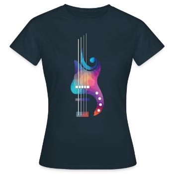 Bass Lover | Bass | Colorful - Women's T-Shirt - navy - Front - AI Model Female 172 dark (172cm)