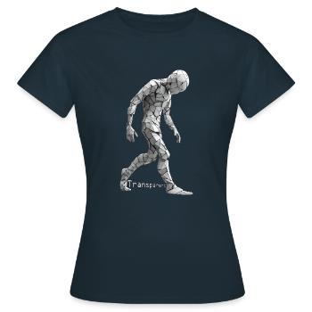 Transparent - Stop à l’intimidation - T-shirt Femme - marine - Devant - AI Model Female 172 dark (172cm)