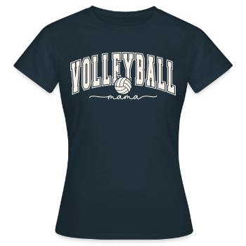 MAMAN DE VOLLEYBALL - T-shirt Femme - marine - Devant - AI Model Female 172 dark (172cm)