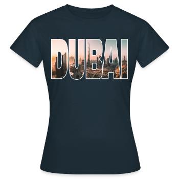 Dubai - Frauen T-Shirt - Navy - Vorne - AI Model Female 172 dark (172cm)