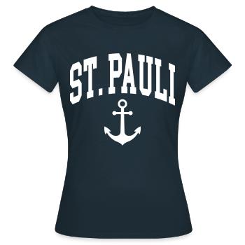 Saint-Pauli - T-shirt Femme - marine - Devant - AI Model Female 172 dark (172cm)