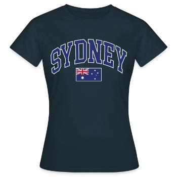 Sydney - T-shirt Femme - marine - Devant - AI Model Female 172 dark (172cm)