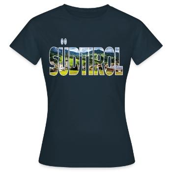South tyrol - Women's T-Shirt - navy - Front - AI Model Female 172 dark (172cm)