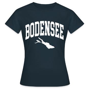 Lac de Constance - T-shirt Femme - marine - Devant - AI Model Female 172 dark (172cm)