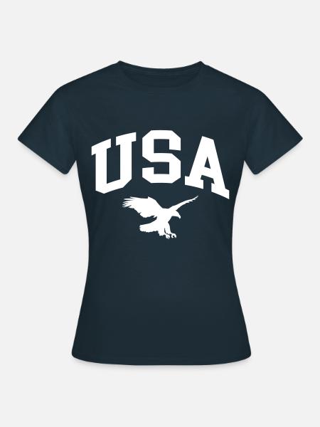 USA - Frauen T-Shirt - Navy