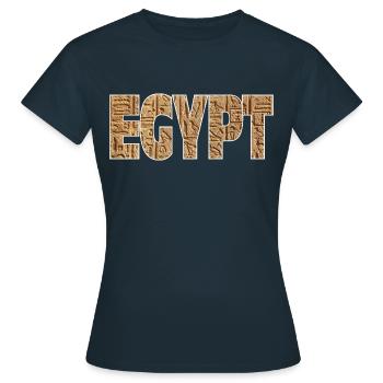 Egypte - T-shirt Femme - marine - Devant - AI Model Female 172 dark (172cm)