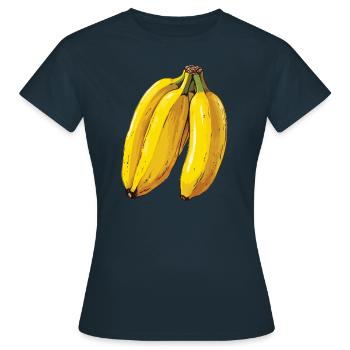 Spécialités jaune banane - T-shirt Femme - marine - Devant - AI Model Female 172 dark (172cm)