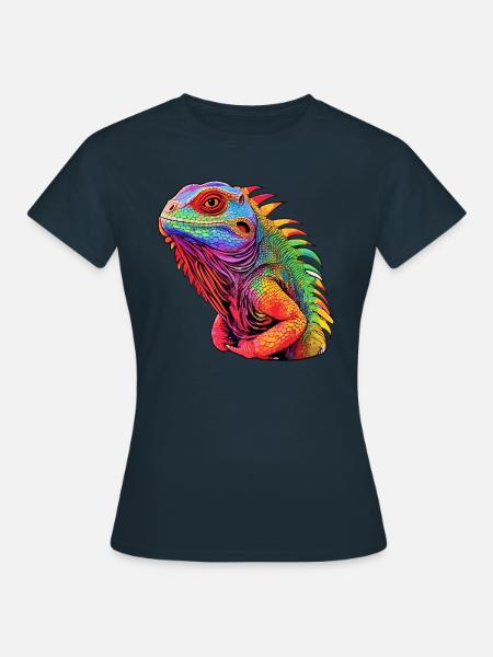 Leguana -Strahlungsoase - Frauen T-Shirt - Navy