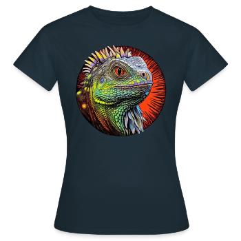 Une faune fascinante - T-shirt Femme - marine - Devant - AI Model Female 172 dark (172cm)