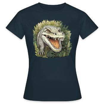 Crocodile - Originator - Women's T-Shirt - navy - Front - AI Model Female 172 dark (172cm)