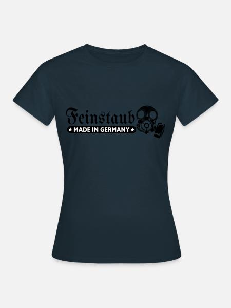 Feinstaub Made in Germany - Frauen T-Shirt - Navy