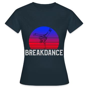 Hip Hop Rap Breakdance B-Boys B-Girls Designs - Frauen T-Shirt - Navy - Vorne - AI Model Female 172 dark (172cm)