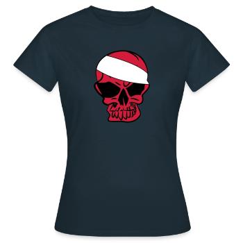 Anarcho Skull Anarchy anarchy - Women's T-Shirt - navy - Front - AI Model Female 172 dark (172cm)
