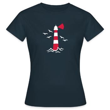Phare - T-shirt Femme - marine - Devant - AI Model Female 172 dark (172cm)