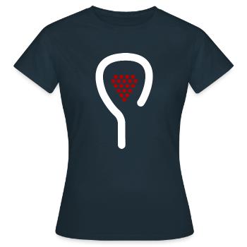 Padel&Wine - T-shirt Femme - marine - Devant - AI Model Female 172 dark (172cm)