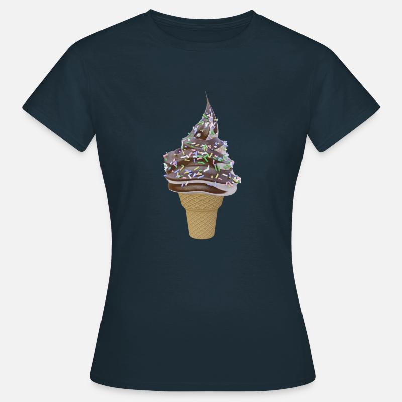 Softeis - Frauen T-Shirt - Navy