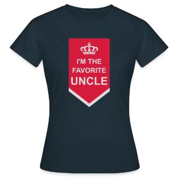 at The Favorite Uncle - Women's T-Shirt - navy - Front - AI Model Female 172 dark (172cm)