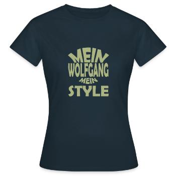 Wolfgang - Frauen T-Shirt - Navy - Vorne - AI Model Female 172 dark (172cm)