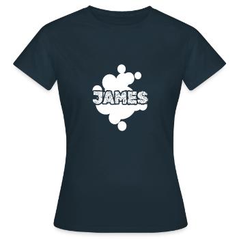 Cadeau James - T-shirt Femme - marine - Devant - AI Model Female 172 dark (172cm)