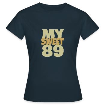 Sweet 89 - Women's T-Shirt - navy - Front - AI Model Female 172 dark (172cm)