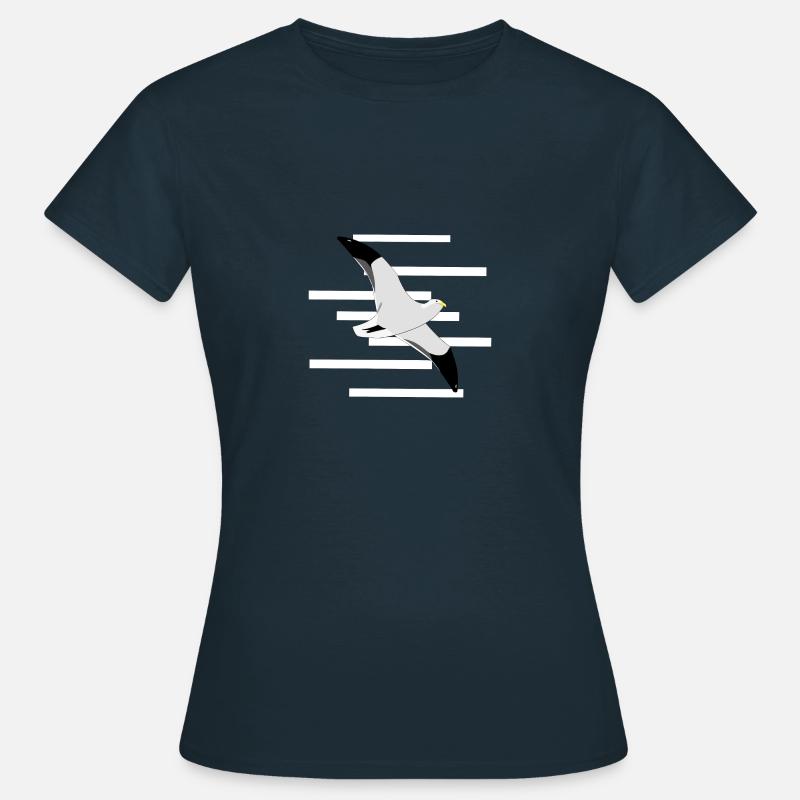 Fly-on seagull - Women's T-Shirt - navy
