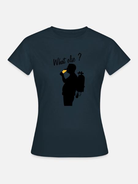 Tauchen und Bier! Was sonst? - Frauen T-Shirt - Navy