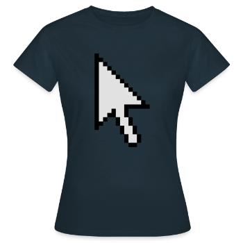 Mauszeiger - Frauen T-Shirt - Navy - Vorne - AI Model Female 172 dark (172cm)