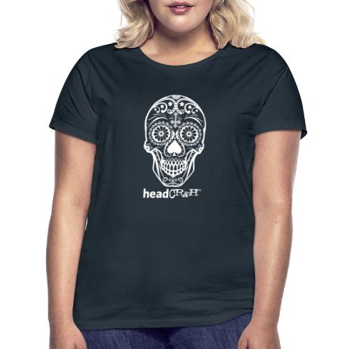 Skull & Logo white - Frauen T-Shirt