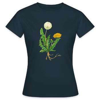 Löwenzahn - Frauen T-Shirt - Navy - Vorne - AI Model Female 172 dark (172cm)