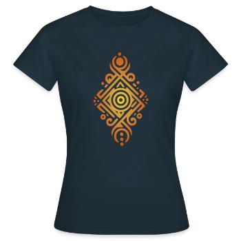 Tribal - T-shirt Femme - marine - Devant - AI Model Female 172 dark (172cm)